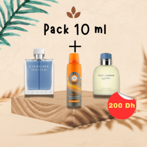 Azzaro chrome united+ Dolce Gabbana Light blue EDT + Deodorant FOREA