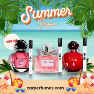 Summer Dior Pack Femme – 3 x 10 ml | Miss Dior, Hypnotic Poison & Poison Girl pack parfum femme Dior été 10 ml Miss Dior Hypnotic Poison Poison Girl EDP EDT