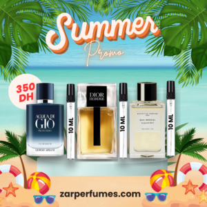 Summer Luxury Pack – 3 x 10 ml | Acqua di Giò Profondo, Dior Homme & Bois Impérial pack parfum homme été luxe 10 ml Acqua di Giò Profondo Dior Homme Bois Impérial