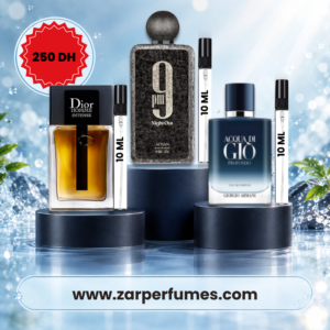 Pack Homme Nuit – 3 x 10 ml | Dior Homme Intense, 9PM Night Out & Acqua di Giò Profondo pack parfum homme nuit 10 ml Dior Homme Intense 9PM Night Out Afnan Acqua di Giò Profondo