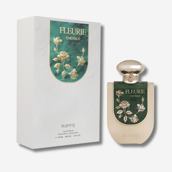 parfum Fleurie Emerald Riiffs prix Maroc flacon crème et vert émeraude avec coffret 100 ml