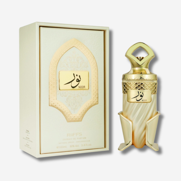 parfum Noor Riiffs prix Maroc flacon ivoire et doré avec coffret 100 ml